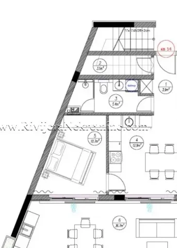 Property under construction for sale in Tivat