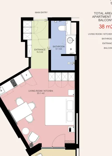 İnşaat halindeki mülk satılık Bečići'de 